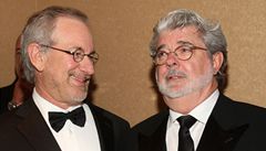 Steven Spielberg (vlevo) s Georgem Lucasem